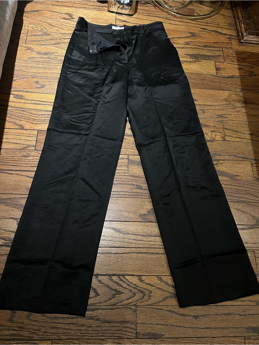 Babaton Black Wide-Leg Dress Pants